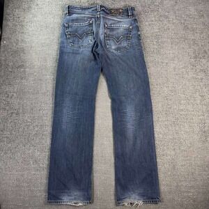 Diesel Industry Straight Leg Jeans Mens 30 Blue Distressed Y2K Denim W29 L32